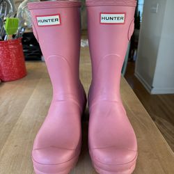 Hunter Women’s Original Short Rain Boots Pink Size 7