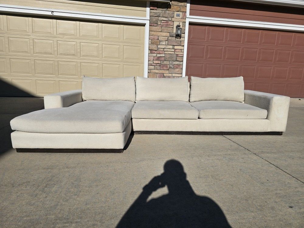 Joybird Holt Cream Sectional Sofa- Free Delivery