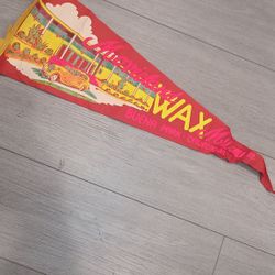 Vintage MOVIELAND WAX MUSEUM BUENA PARK CALIFORNIA Pennant 1950'S 1960 FELT 12" 