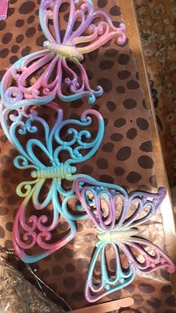 Hand painted butterflies
