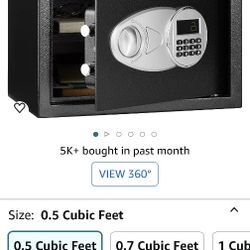 Amazon Basics Steel Security Safe And Lock Box With Electronics Keys Pad 