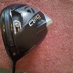 Like new left hand taylormade qi10  driver and head cover