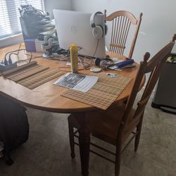 4 Top Kitchen Table With 2 Chairs-MAKE OFFER!