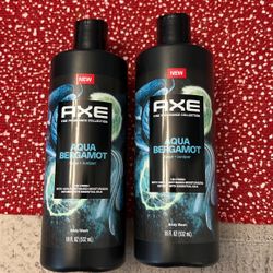 2 - Axe Fine Fragrance Collection Men's Liquid Body Wash Aqua Bergamot, 18 oz