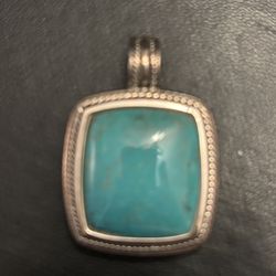 Vintage  925 Turquoise Pendant