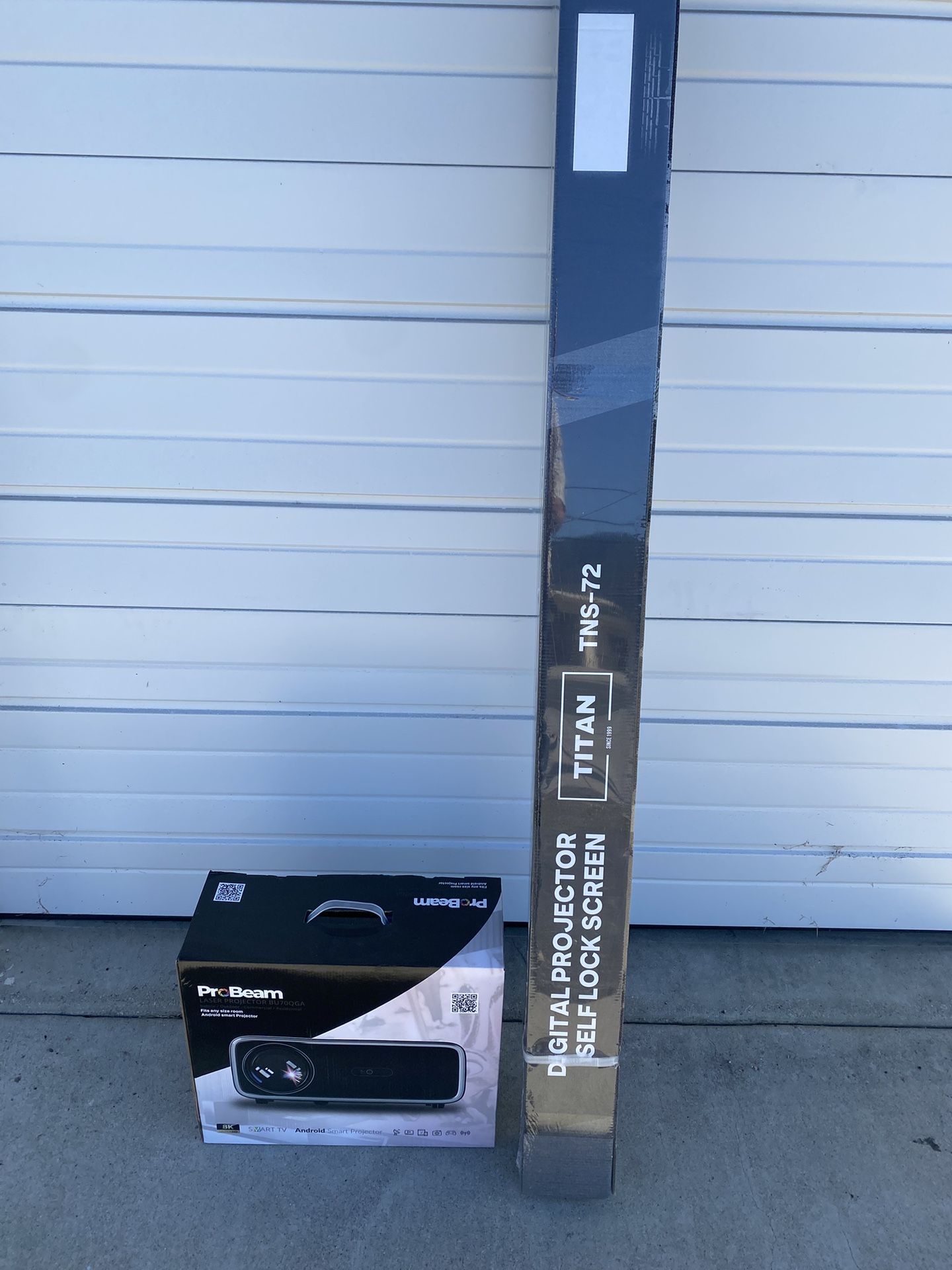 ProBeam  8k Projector  With 72 Inch Screen