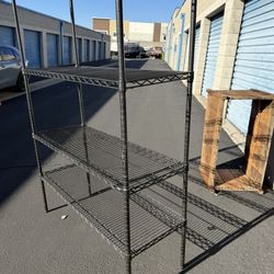 Heavy-Duty Metal Storage Shelf – Great Condition! Price: (excellent deal for a multi-tier metal