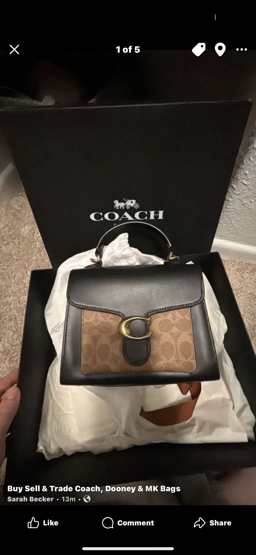 Coach Tabby Top Handle
