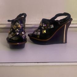 Sam Edelman Wedge Peep Toe Sandals 