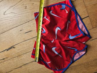 Shorts, Nike blue and red.
