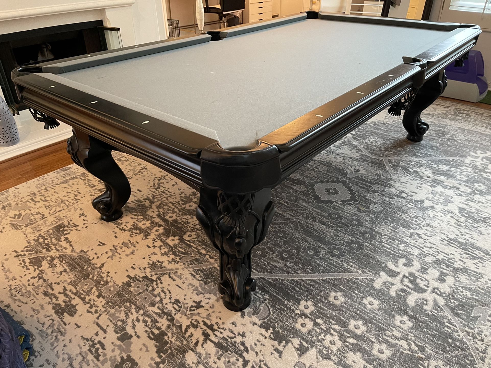 American Heritage Pool Table (Free Delivery & Setup) All Accessories Included + New Felt Any Color