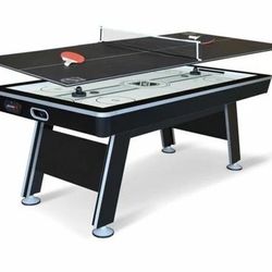 Air Hockey Table With Ping Pong Top
