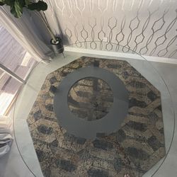 AddisonHouse- Beautiful Round Glass Table