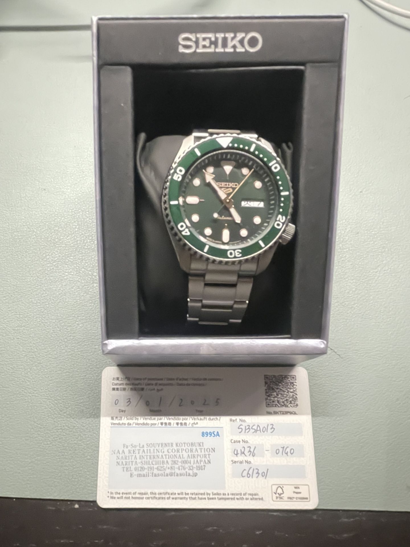 Seiko 5 Sport SBSA013 Japanese Day From Japan