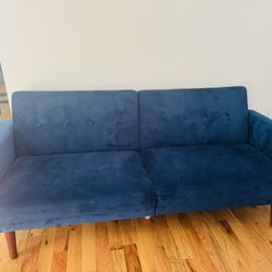 Velvet Sleeper Sofa 