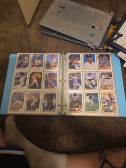 Two baseball cards binders