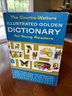Original 1951 Courtis-Watters Illustrated Golden Dictionary