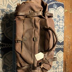 vintage brown canvas duffel bag Owned By Andy Warhol