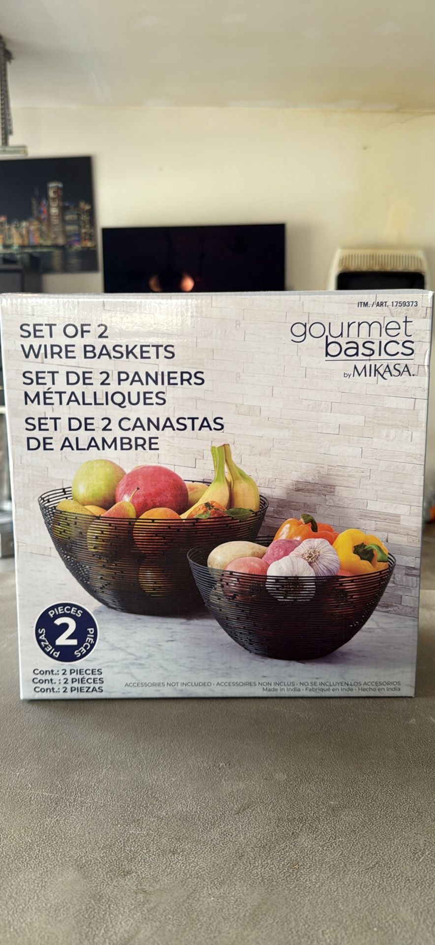 Set Of 2 Wire Baskets