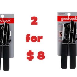 GoodCook Everyday Classic Can Opener – High Carbon Stainless Steel Heavy Duty Can Opener with Soft Grip Handles, Easy to Use Kitchen Tool, Universal f