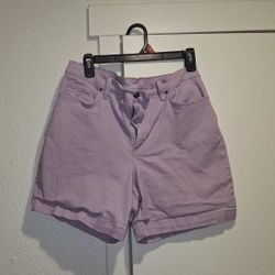 Womens Purple Jean Shorts 
