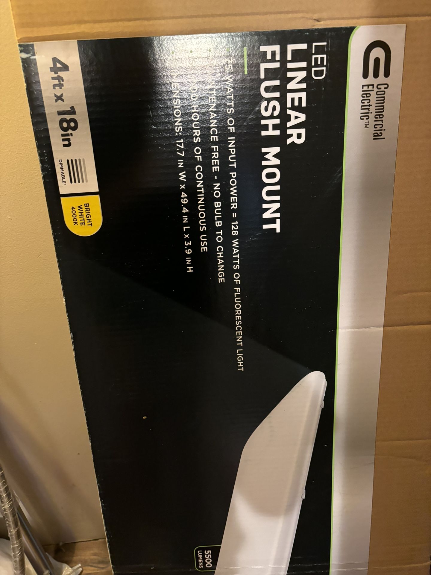 Commercial Electric LED Linear Flush Mount for Sale in Midland, TX