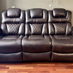 Electric Leather Couches