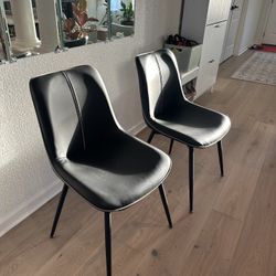 Six Grey Dining Chairs