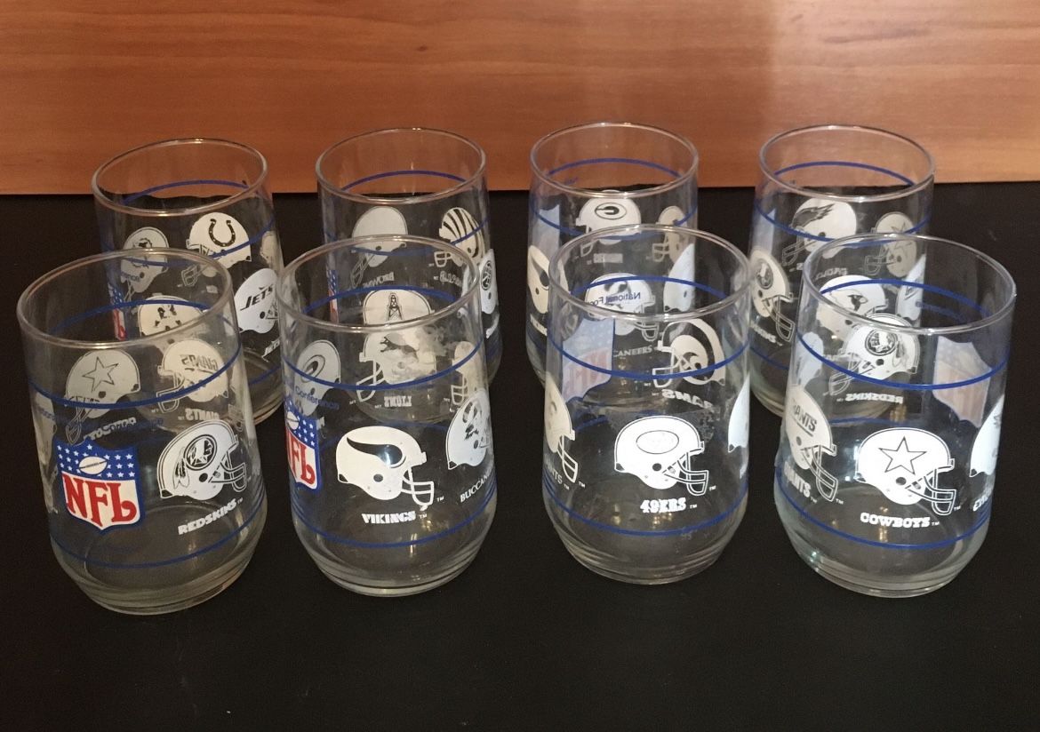 Vintage NFL Team Glasses