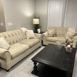 Sofa and loveseat