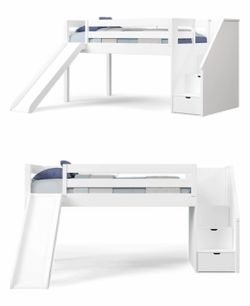 ***FREE MUST PICK UP***Loft bed with stairs and slide