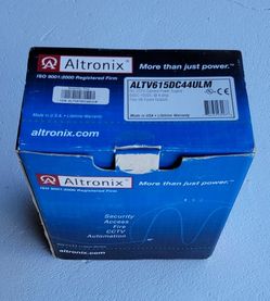 ALTRONIX ALTV615DC44ULM DC CCTV CAMERA POWER SUPPLY 6VDC-15VDC @ 4 AMP FOUR (4) FUSED OUTPUTS, NEW OPEN BOX 