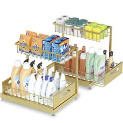 Under Sink Organizer Storage 2-Tie X(461)