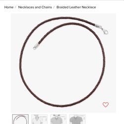 James Avery Leather Leather  Necklace 