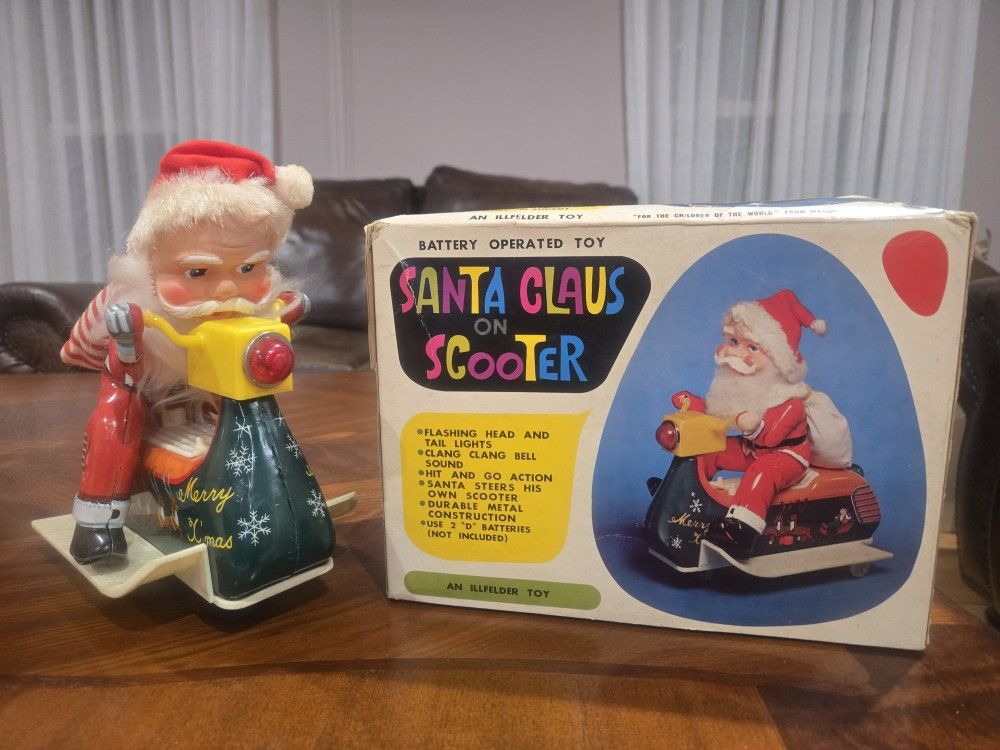 Santa Clause On Scooter