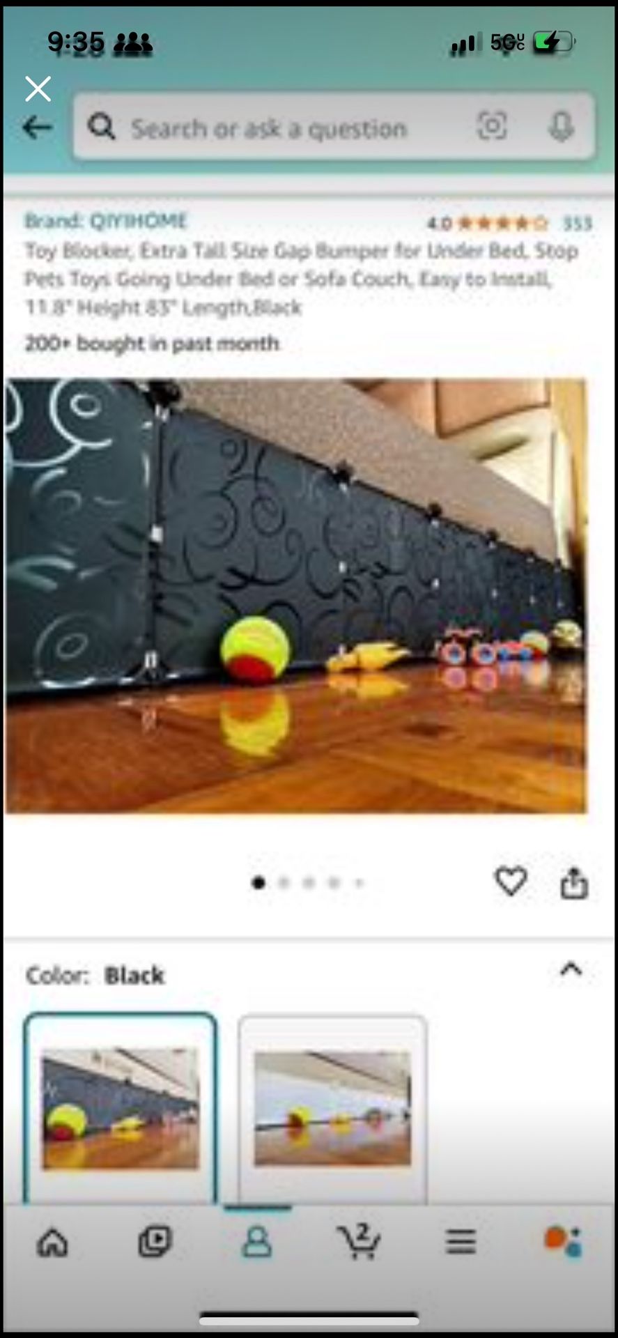 Gap Bumper for Under Bed