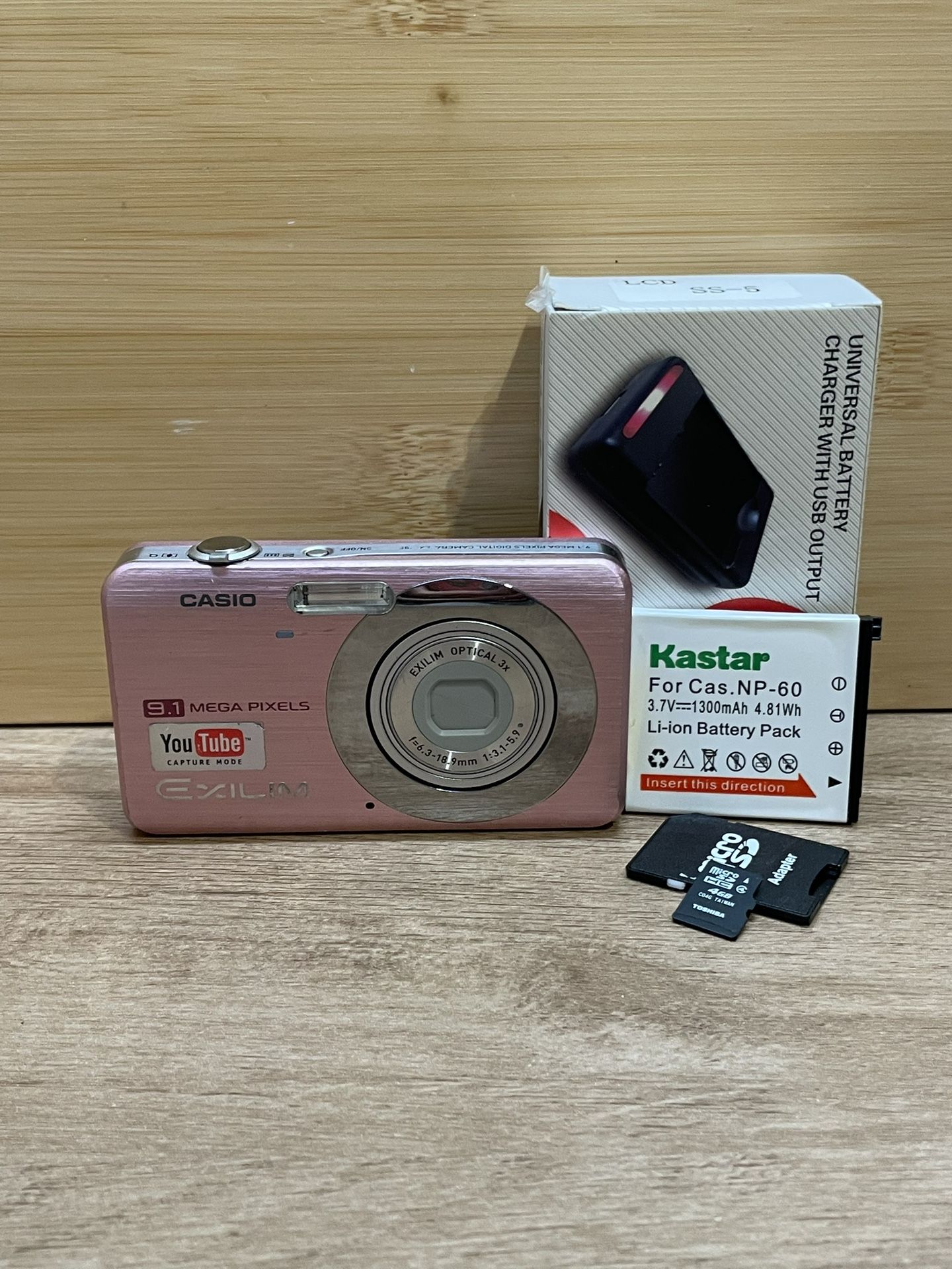 Casio Exilim EX-Z85A Vintage Pink Digital Camera Tested Works