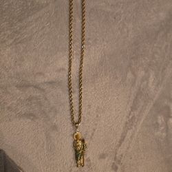 gold plated silver torso