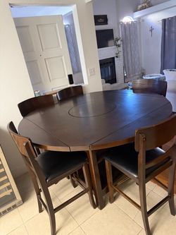 Six chair Tall dining room set