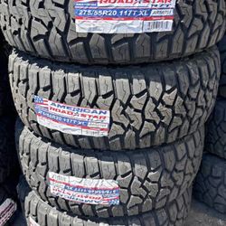 Vendo set de llantas nuevas RT 275/55R20 marca American con 50,000 mil millas de garantía