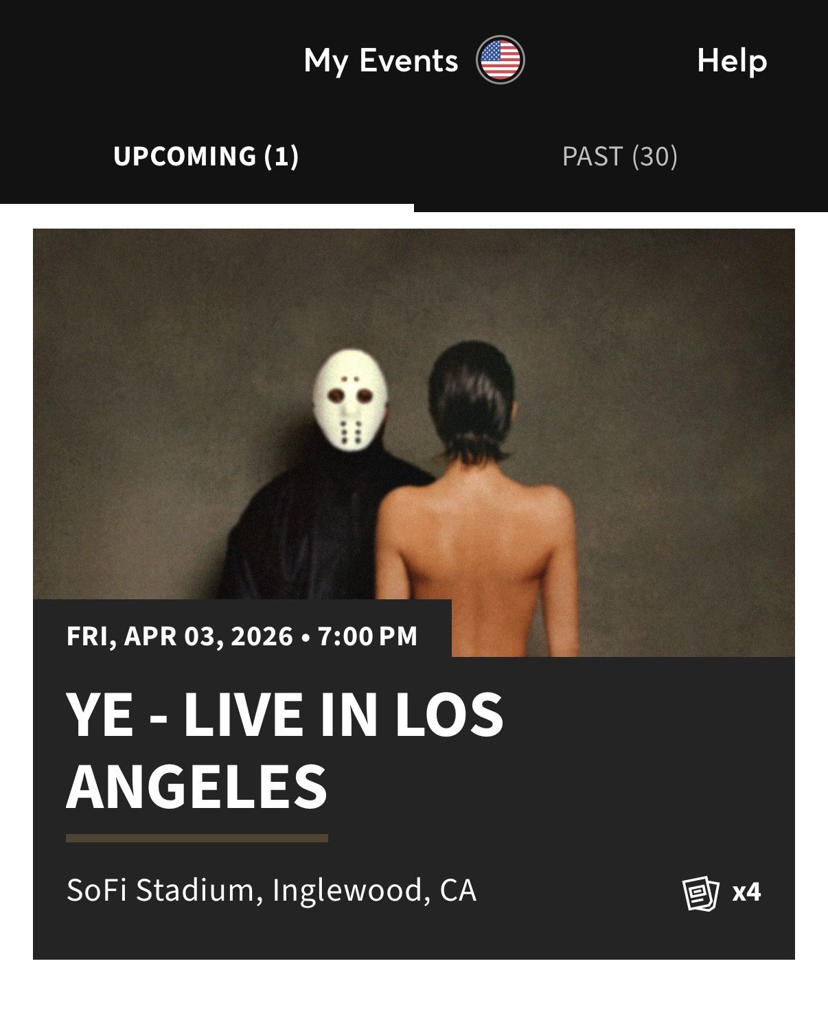 Kanye West / YE - Live In Los Angeles - SoFi - Friday 4/3