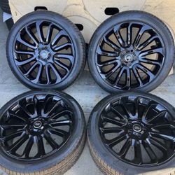 22" OEM FACTORY RANGE ROVER SUPERCHARGED AUTOBIOGRAPHY SVR WHEELS TIRES RIMS OEM
