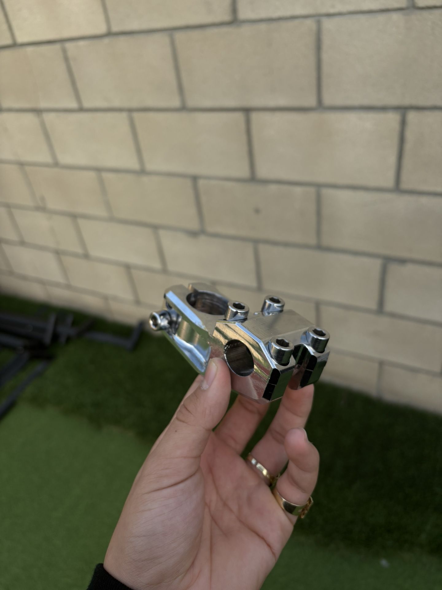 chrome throne bike stem