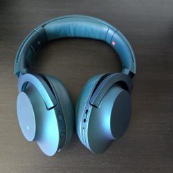 SONY H.ear On Wireless Noise Cancelling Headphones, Viridian Blue