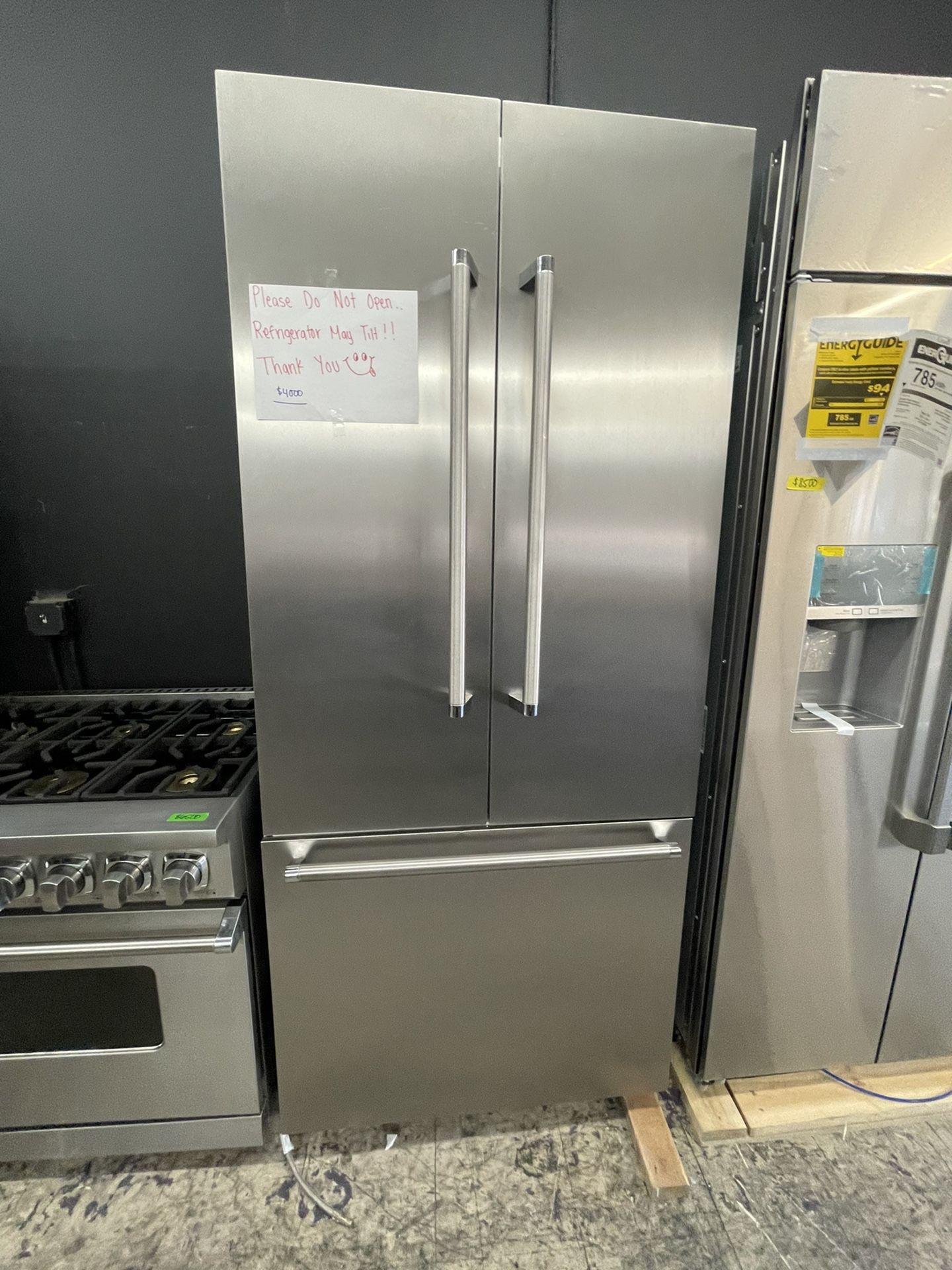 Thermador 36” Built In Refrigerator In Stainless Steel Used