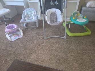 Baby girl Haul- clothes, shoes accessories,  swing, bouncer, walker, and More