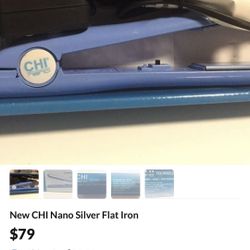 New CHI Nano Silver 1” Flat Iron 