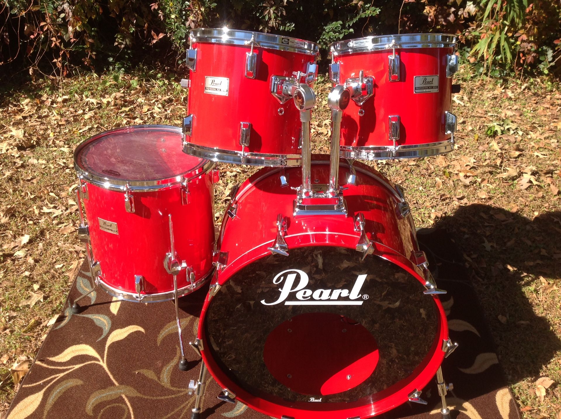 1984 Pearl Pro MLX Maple Drumset from Japan W/Internal Mic's