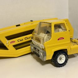 TONKA CAR CARRIER PRESSED STEEL Yellow toy collectors Vintage 1970's