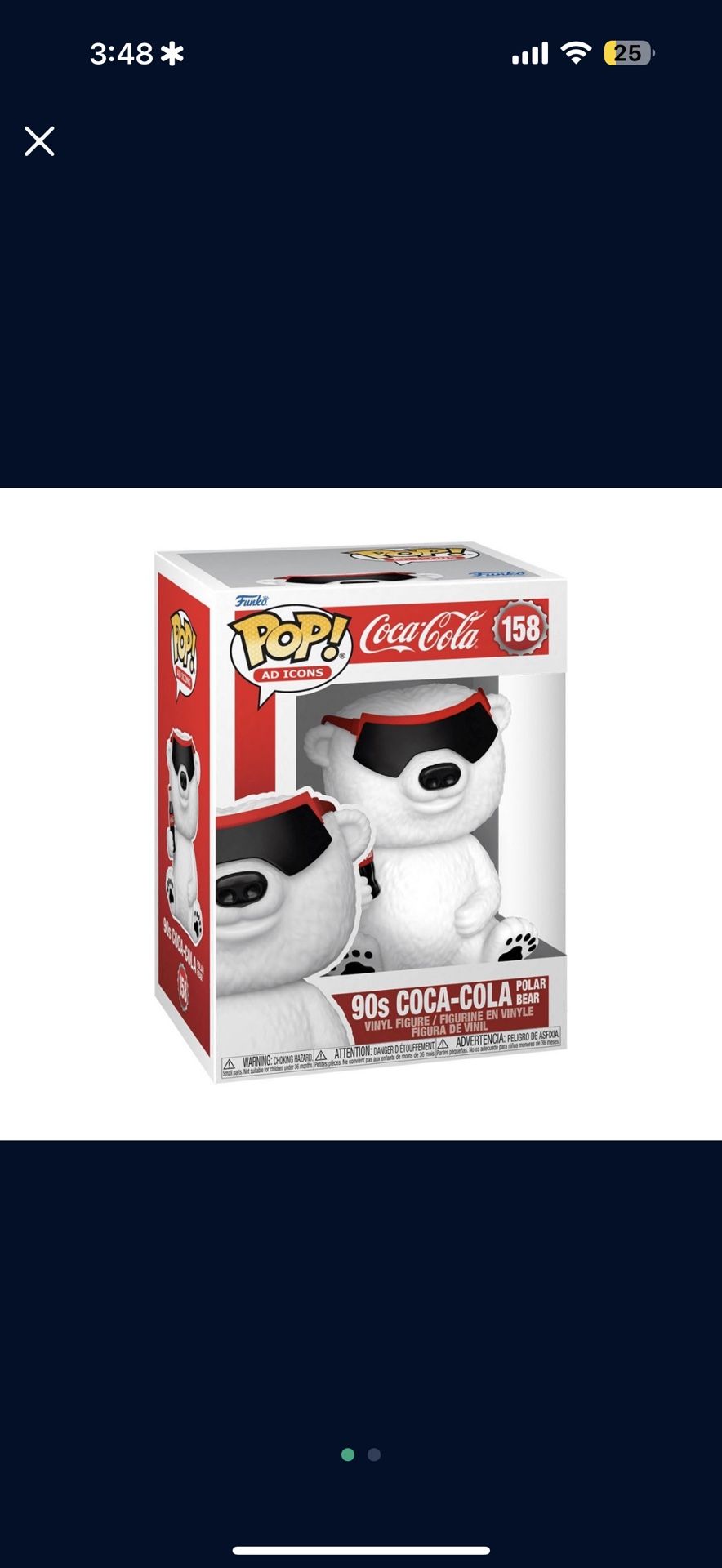 Funko Pop! Ad Icons: Coca-Cola - Polar Bear Vinyl Figure 3.5